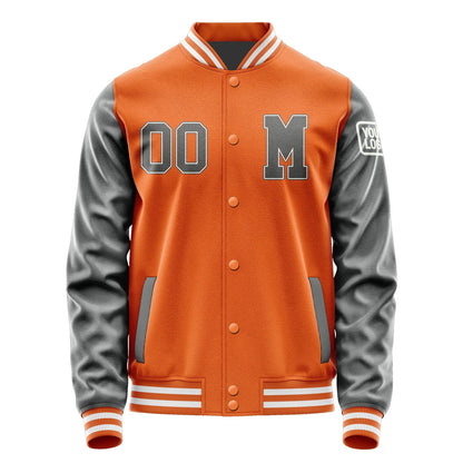 Custom Orange Dark Grey Jacket Jb2828202818201818