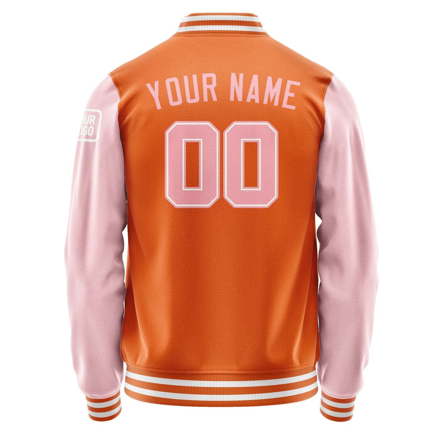 Custom Orange Light Pink Jacket Jb2828212818211818