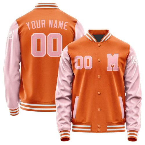 Custom Orange Light Pink Jacket Jb2828212818211818