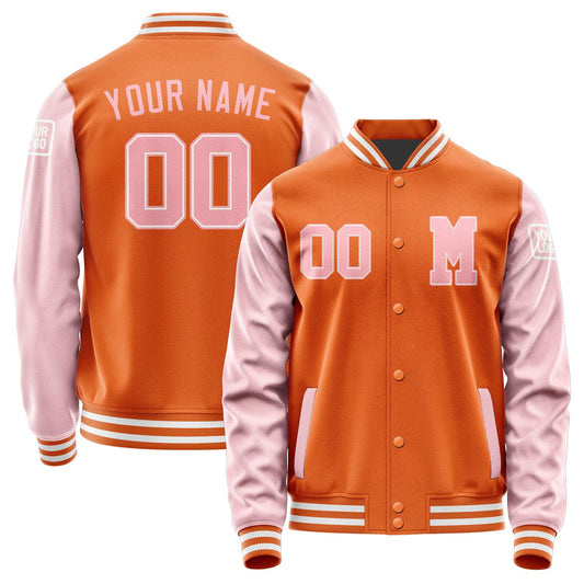 Custom Orange Light Pink Jacket Jb2828212818211818