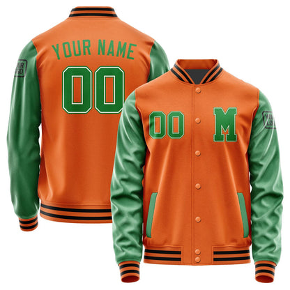 Custom Orange Emerald Green Jacket Jb2828242817241817