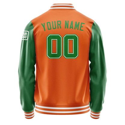 Custom Orange Emerald Green Jacket Jb2828242818241818