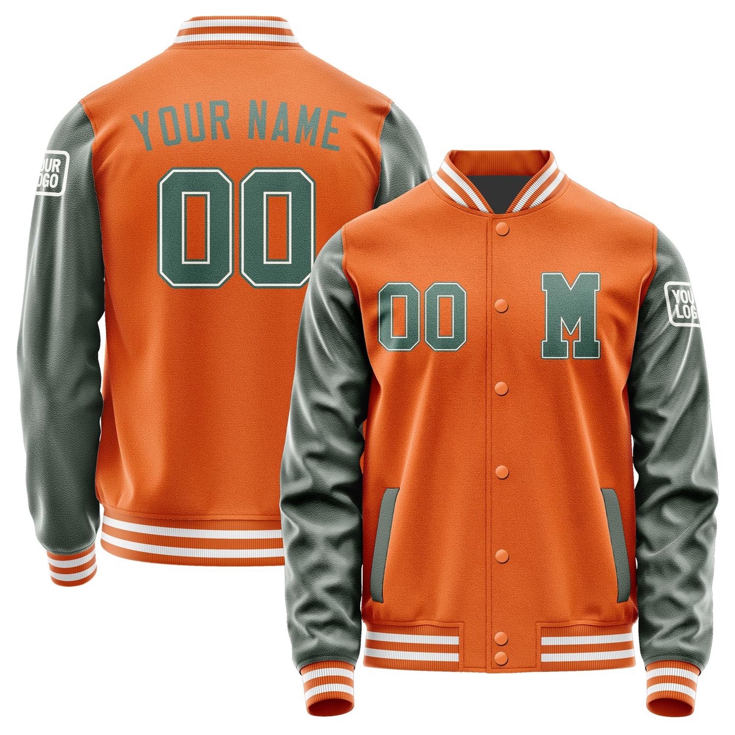 Custom Orange Blue Green Jacket Jb2828272818271818