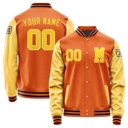 Custom Orange Gold Jacket Jb2828302817301817