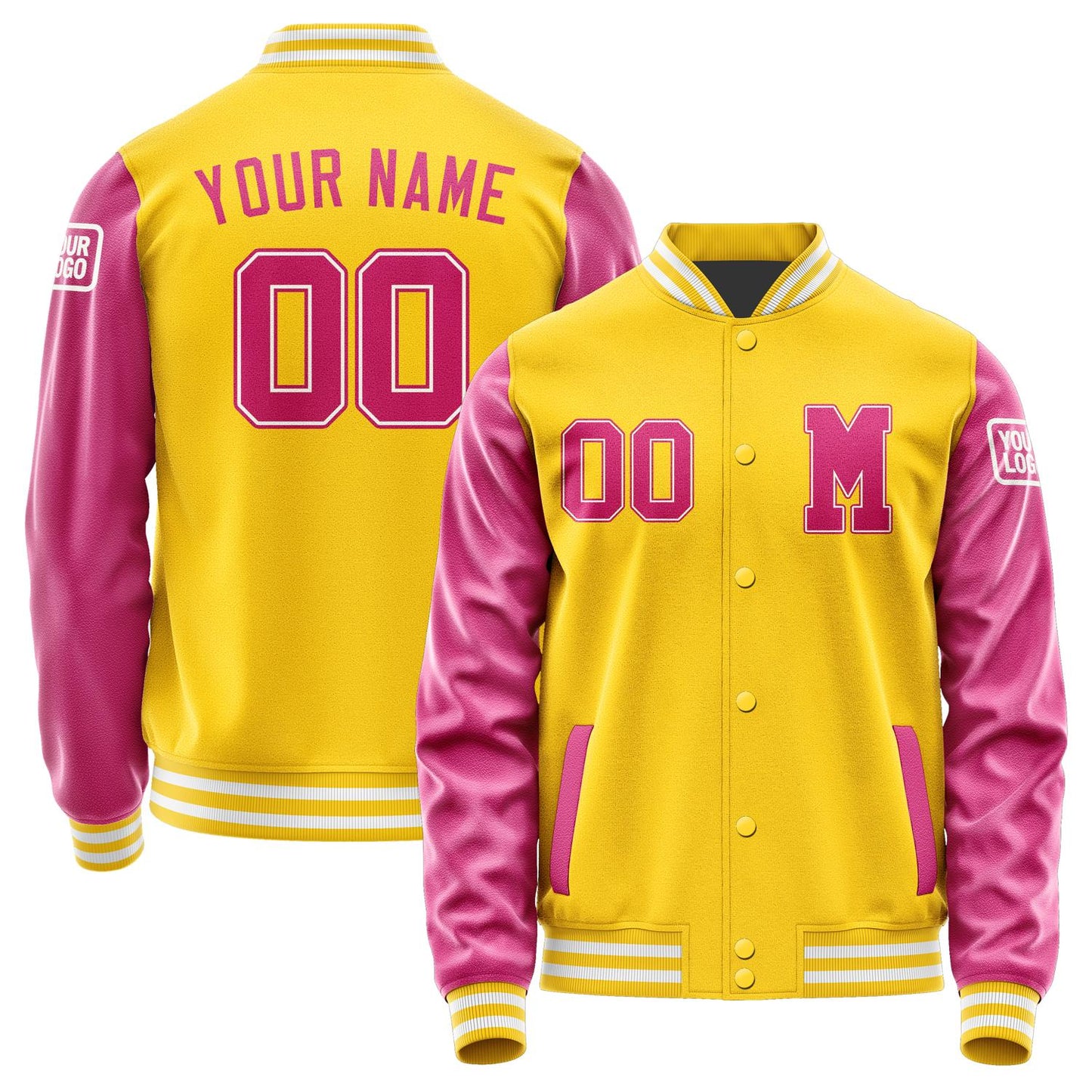 Custom Gold Pink Jacket Jb3030133018131818