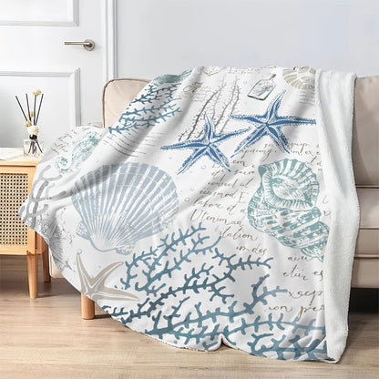 Coastal Gifts Blanket - The Ocean Gave Me a Different Life It Has Changed Me - From Parents, Birthday Christmas Holiday, Inspirational
