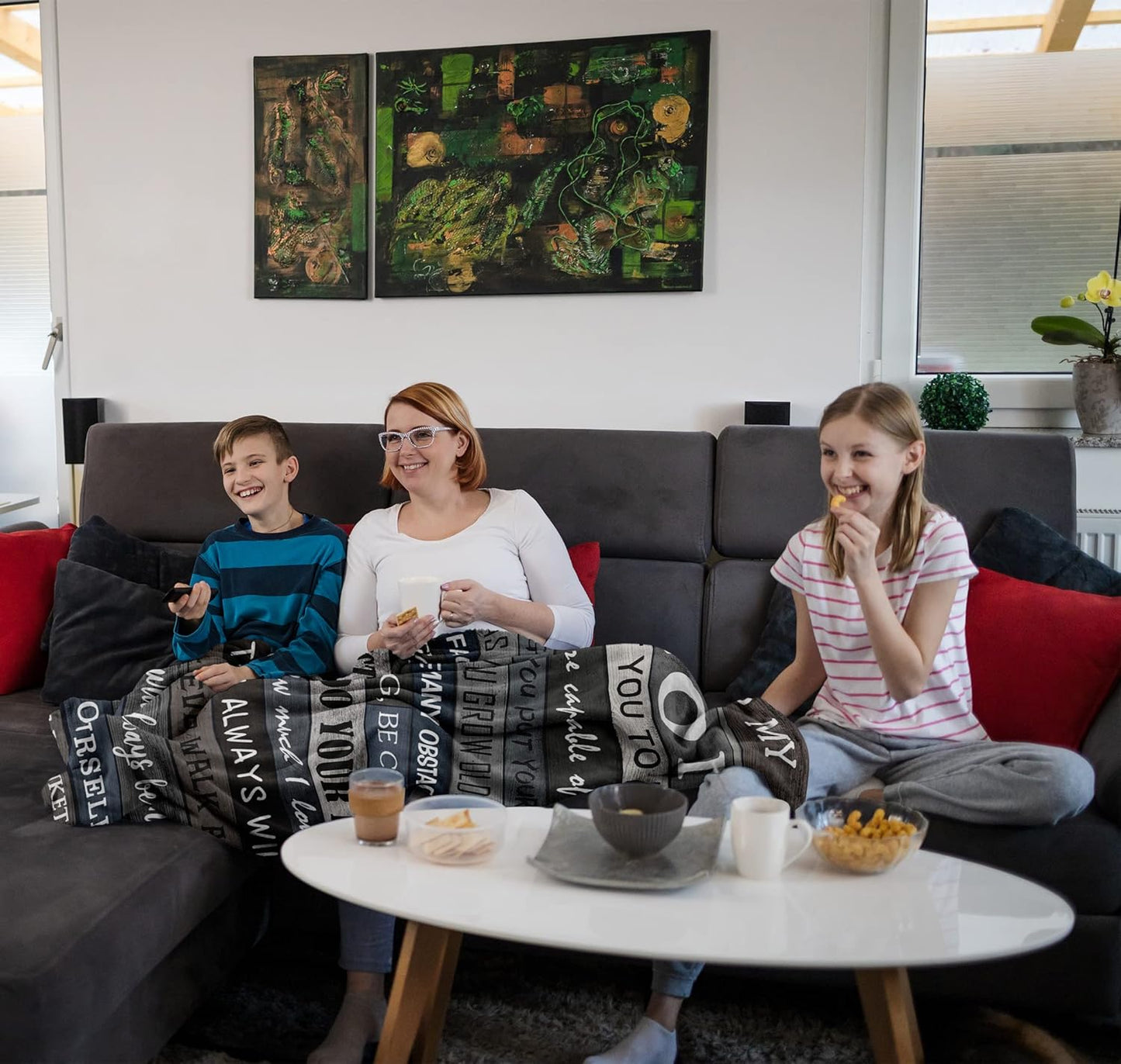 Blanket for Son Gifts, “You Are My Sunshine, I Am So Proud of You, I Will Always Be With You”, From Mom Dad, Birthday, Christmas, Graduation, Inspirational