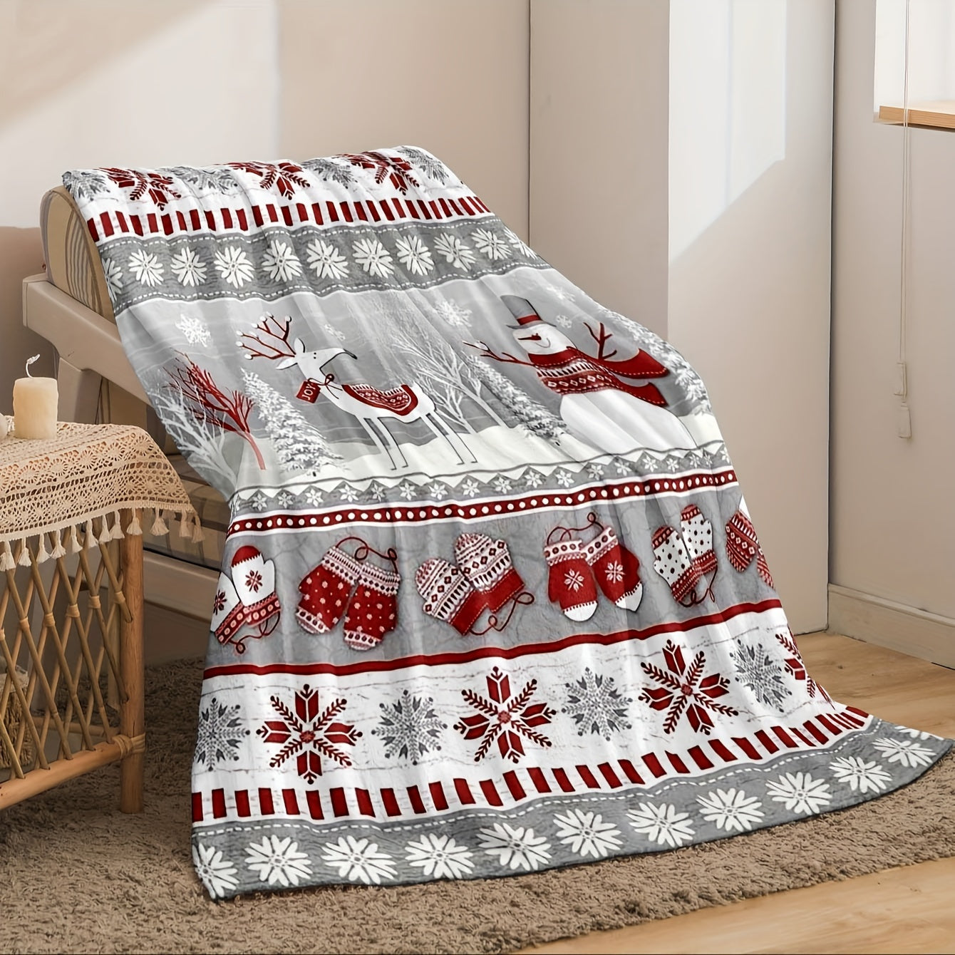 Blanket for Son Gifts, “Merry Christmas”, From Parents, Christmas Birthday Holiday, Inspirational Theme
