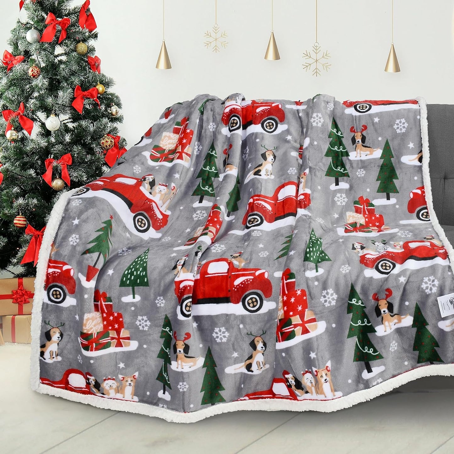 Blanket for Son Gifts, “Merry Christmas Wishes”, From Mom Dad, Birthday, Christmas, Holiday, Everyday Encouragement, Inspirational