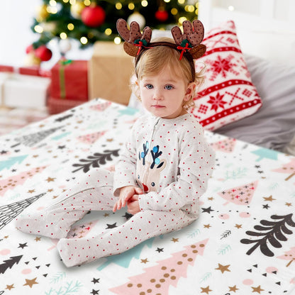 Blanket for Son Gifts, “Merry Christmas Trees”, From Parents, Christmas Birthday Holiday, Inspirational