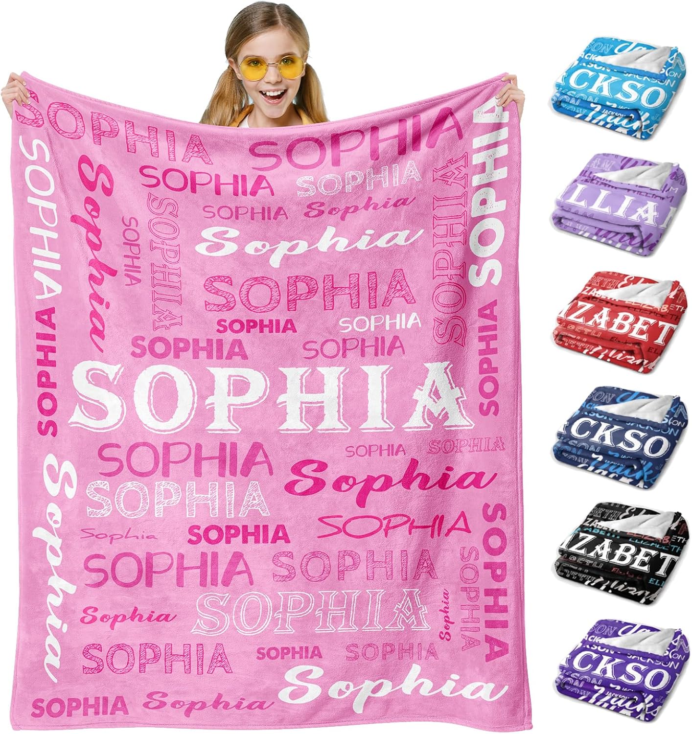 Blanket for Daughter Gifts, “SOPHIA”, From Parents, Birthday, Christmas, Graduation, Inspirational