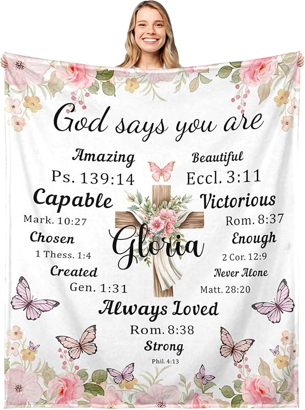 Blanket for Daughter Gifts, “You Are Chosen Made for a Purpose a Child of God”, From Mom Dad Parents, Birthday Christmas Graduation, Inspirational
