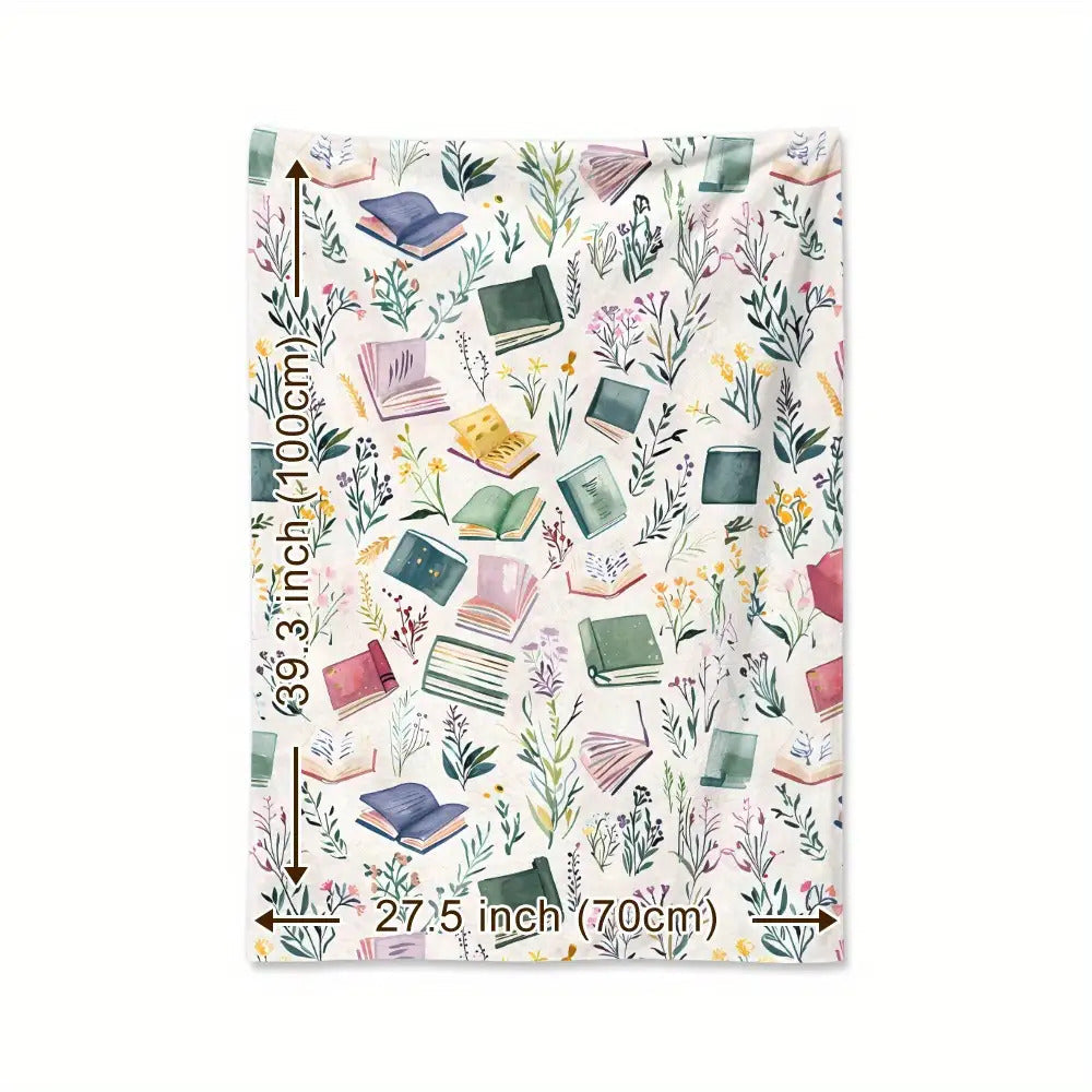 Gifts for Book Lovers Blanket, “Books Are a Uniquely Portable Magic”, From Parents, Birthday, Christmas, Everyday Encouragement, Inspirational