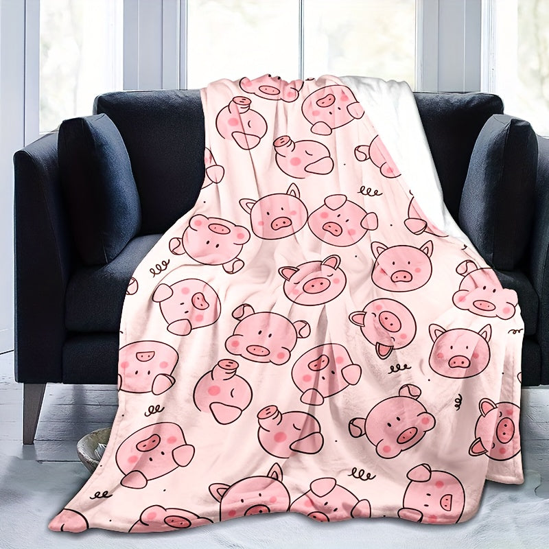 Blanket for Son Gifts, “Oink Means I Love You”, From Mom Dad, Birthday, Christmas, Everyday Encouragement, Inspirational