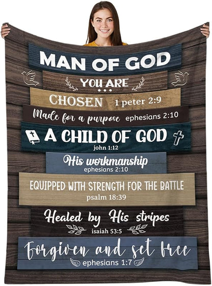 Gifts for Daughter Blanket, “You Are Always Loved, Never Alone, Capable, Strong”, From Mom Dad, Birthday Christmas Graduation, Inspirational