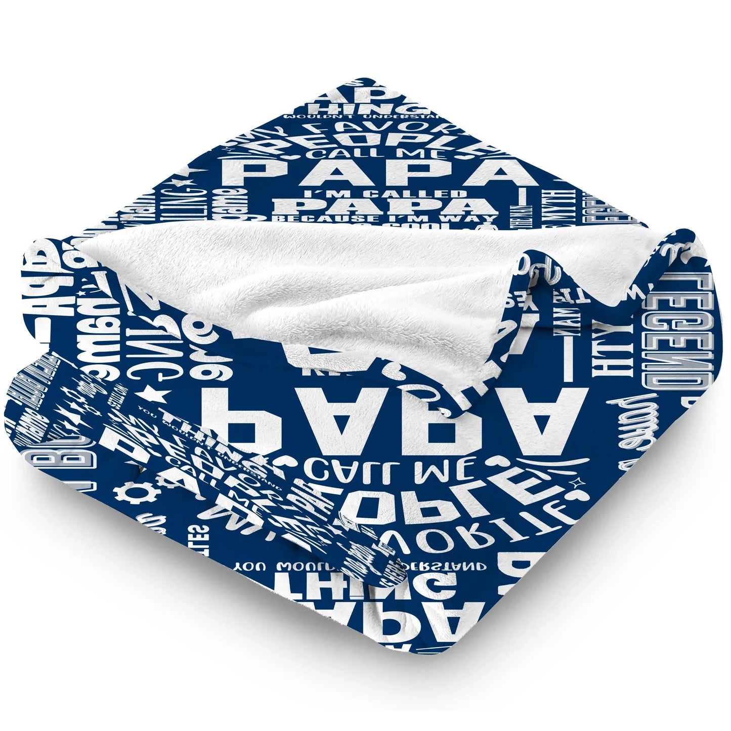 Blanket for Papa Gifts - My Favorite People Call Me Papa - From Children Grandchildren, Birthday Christmas Holiday, Inspirational Motivational