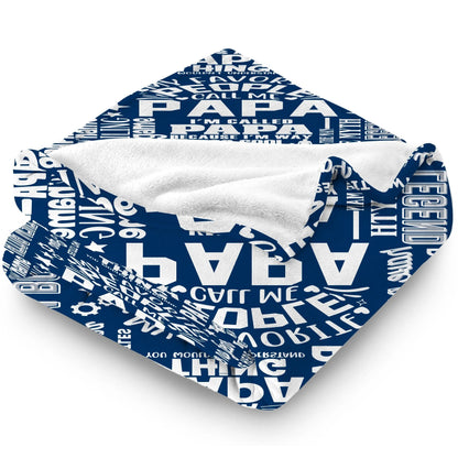 Blanket for Papa Gifts - My Favorite People Call Me Papa - From Children Grandchildren, Birthday Christmas Holiday, Inspirational Motivational