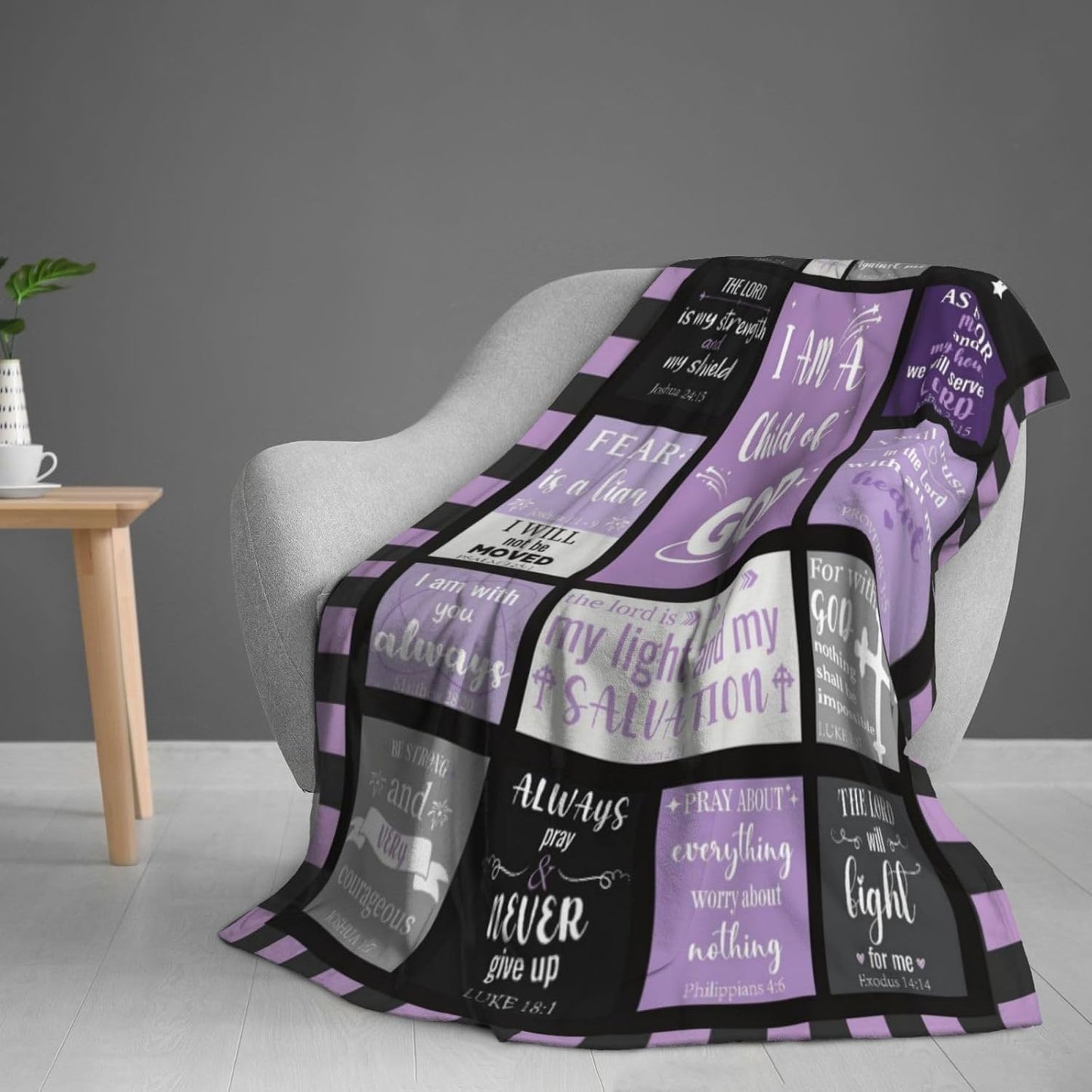 Blanket for Daughter Gifts, “I Am a Child of God”, From Mom Dad, Birthday, Christmas, Graduation, Inspirational Theme