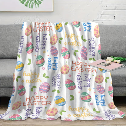 Blanket for Son Gifts, “Happy Easter”, From Parents, Easter Holiday Birthday Christmas, Inspirational Theme