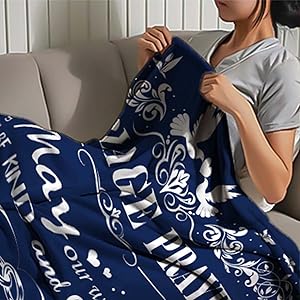 Blanket for Couple Gifts, “Marriage Prayer May Our Words Be Kind and Our Thoughts Gracious”, From Husband Wife, Birthday Christmas Anniversary, Inspirational Faith