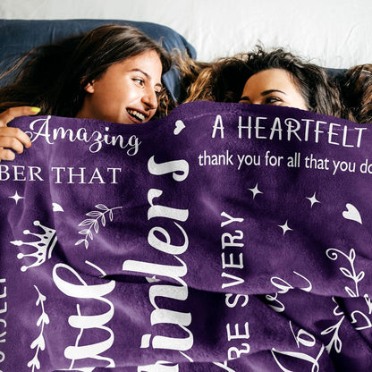 Blanket for Daughter Gifts, “Little Reminders You Are So Very Loved”, From Mom Dad, Birthday, Christmas, Holiday, Inspirational