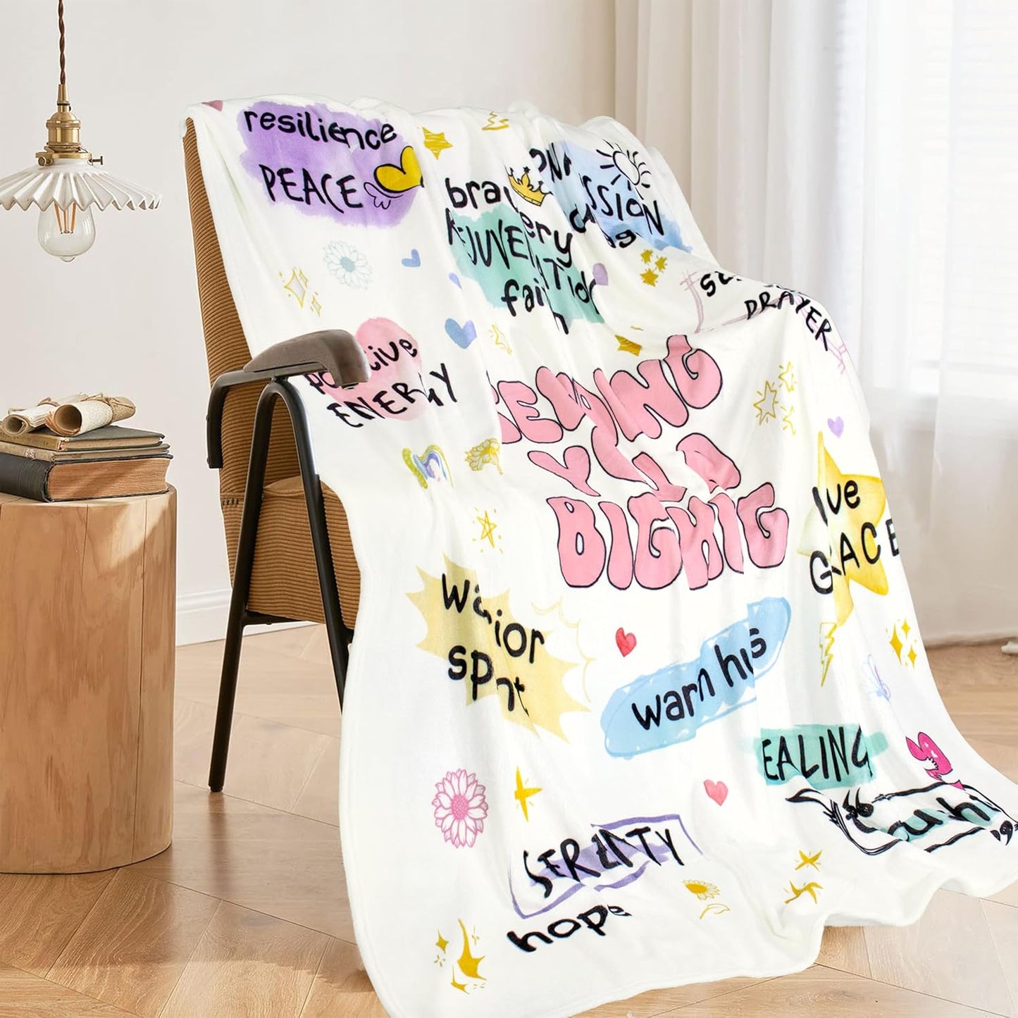 Blanket for Son Gifts, “Sending You a Big Hug”, From Parents, Birthday, Everyday Encouragement, Motivational Inspirational