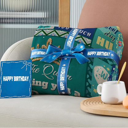 Blanket for Daughter Gifts, “The Queen Sending You a Big Hug”, From Mom Dad, Birthday, Christmas, Everyday Encouragement, Inspirational