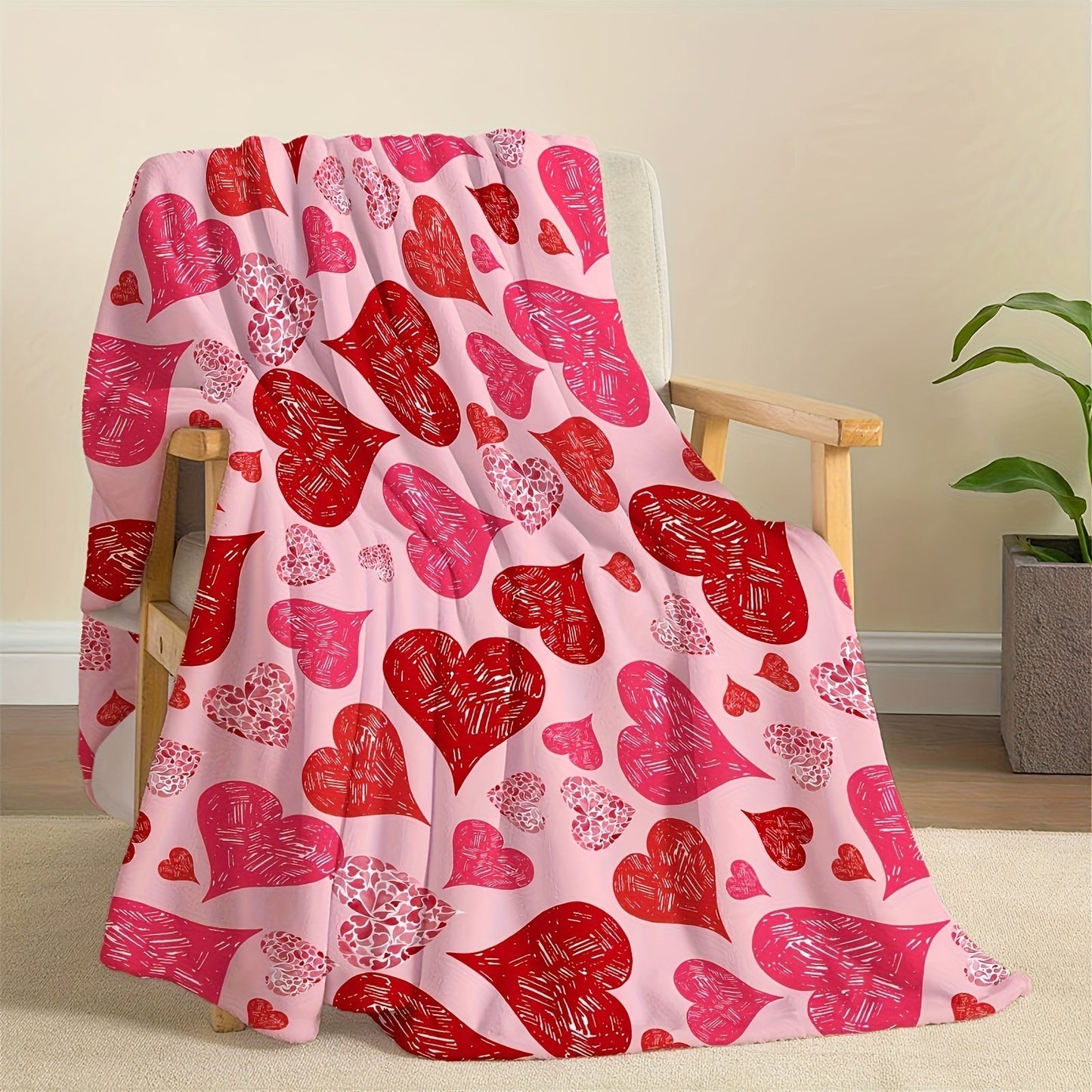 Valentine Gifts Blanket, "You Are Loved More Than You Know", From Parents, Birthday, Christmas, Holiday, Inspirational Hearts Theme
