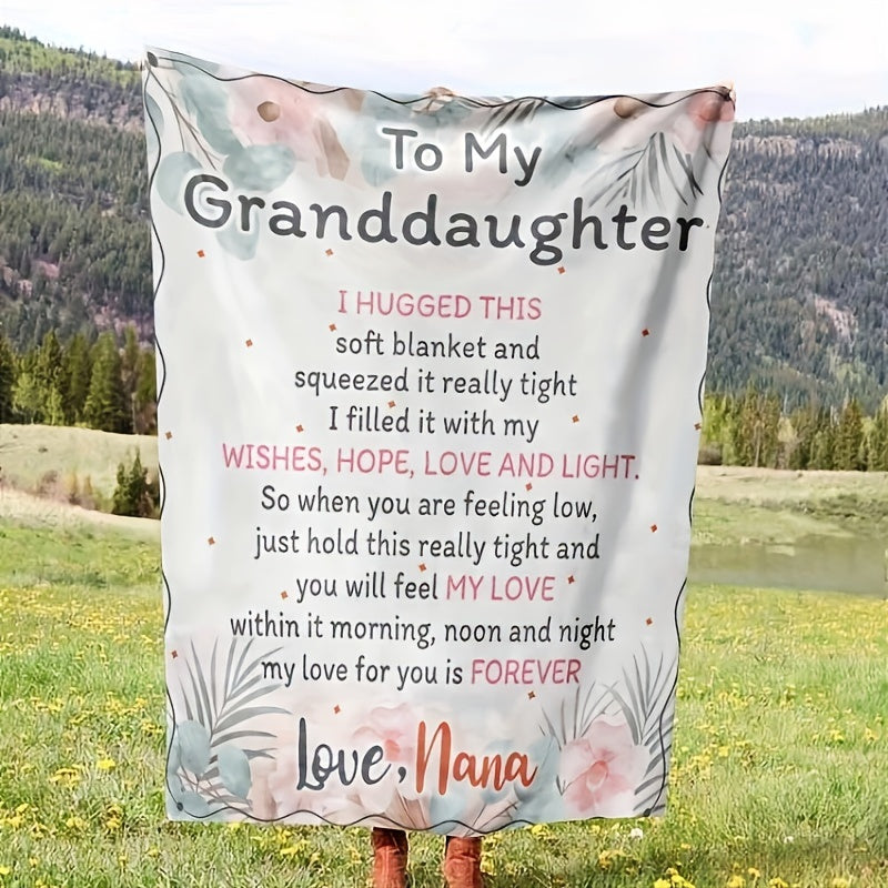 Gifts for Granddaughter Blanket - My Love for You is Forever,” From Nana, Birthday, Christmas, Everyday Encouragement, Inspirational