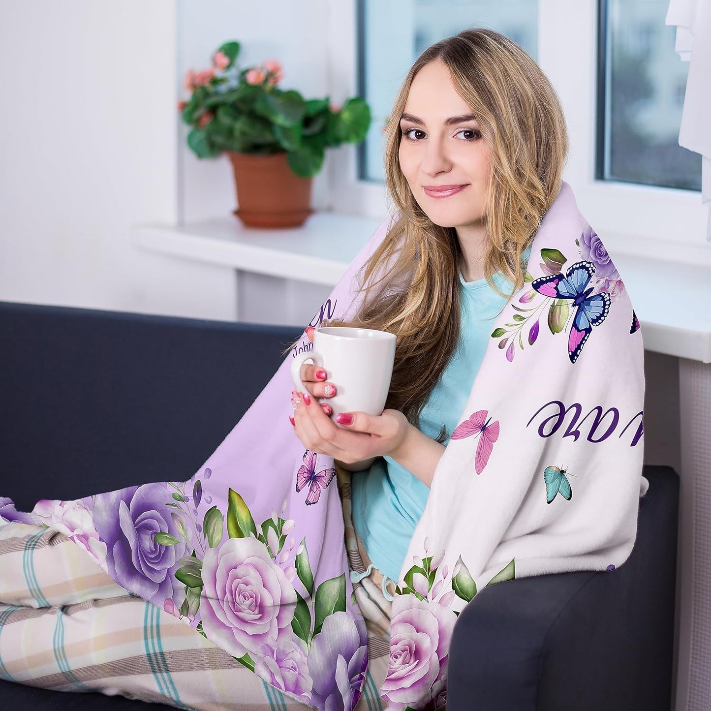 Blanket for Daughter Gifts, “God says you are”, From Mom Dad, Birthday Christmas Graduation Holiday, Inspirational Motivational