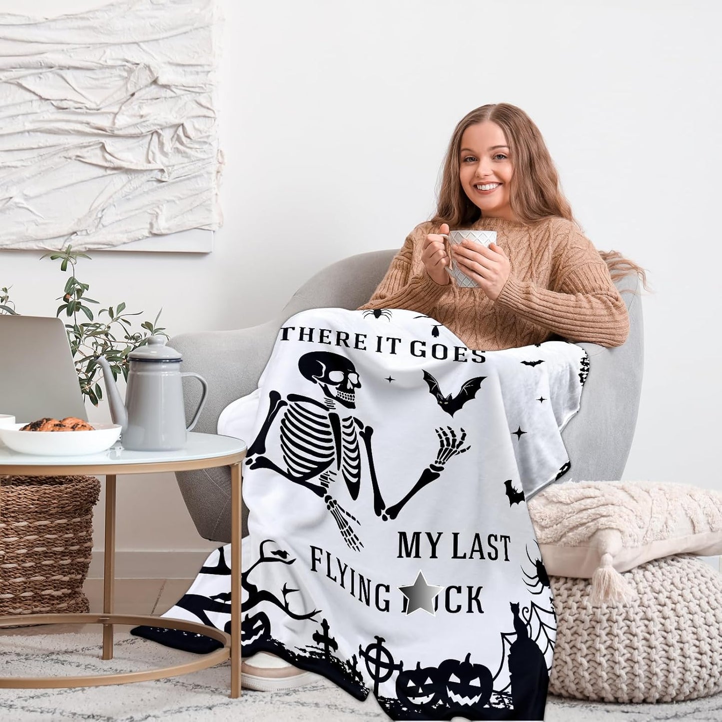 Blanket for Son Gifts, “There It Goes My Last Flying Fu❤️”, From Parents, Birthday, Christmas, Graduation, Motivational Inspirational