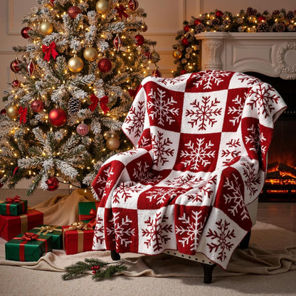 Christmas Blanket Gifts for Son, “Let It Snow”, From Parents, Holiday Birthday Everyday Encouragement, Inspirational Theme