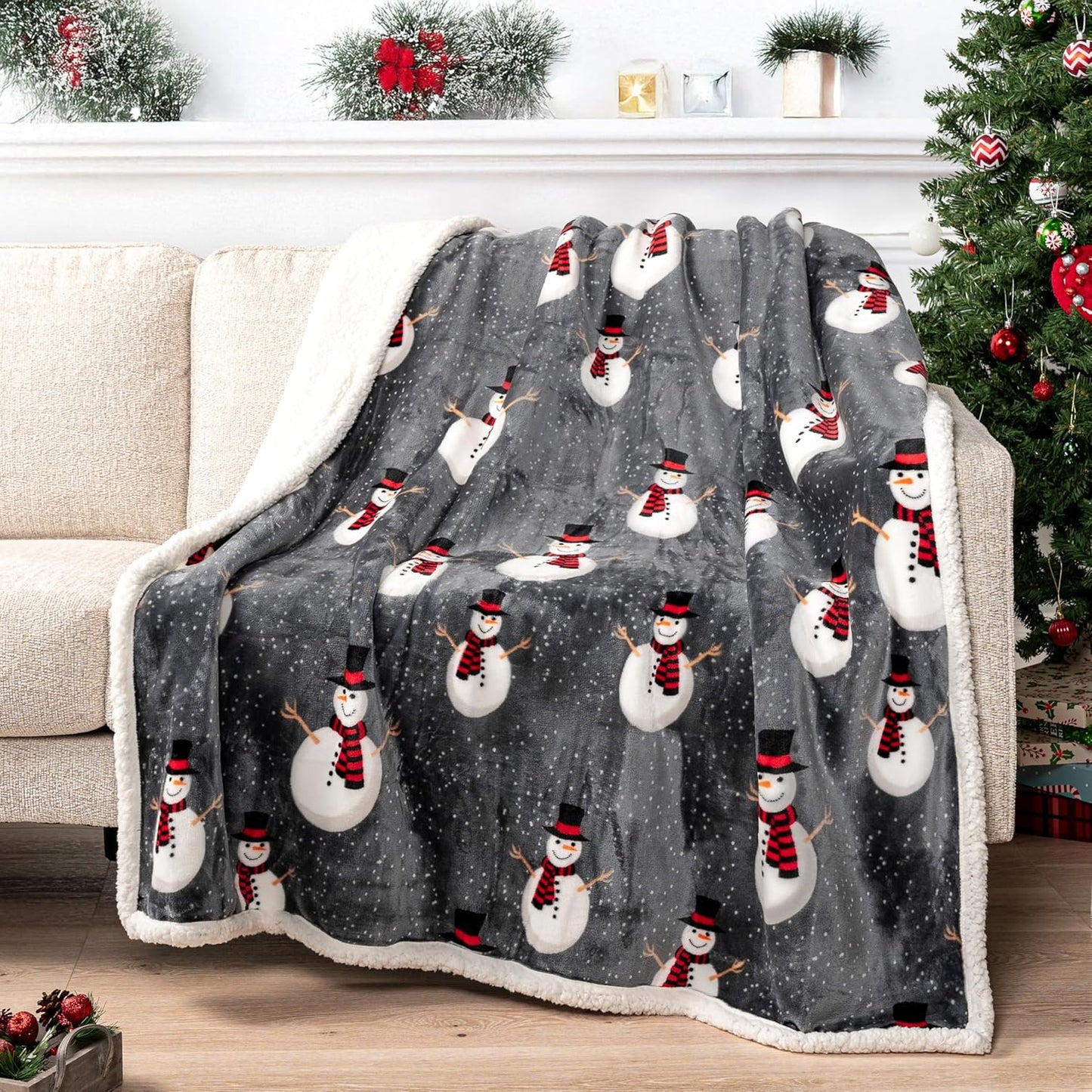 Blanket for Son Gifts, “Let It Snow”, From Parents, Christmas, Birthday, Holiday, Everyday Encouragement, Inspirational