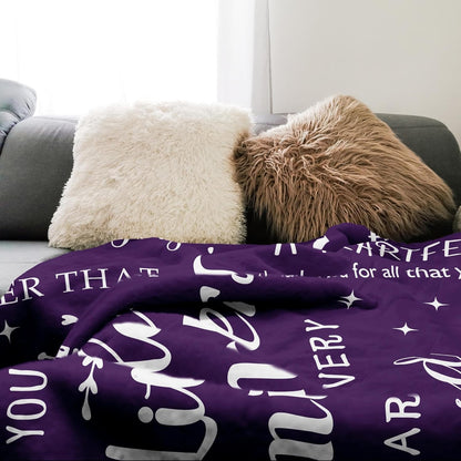 Blanket for Daughter Gifts, “Little Reminders You Are So Very Loved”, From Mom Dad, Birthday, Christmas, Holiday, Inspirational