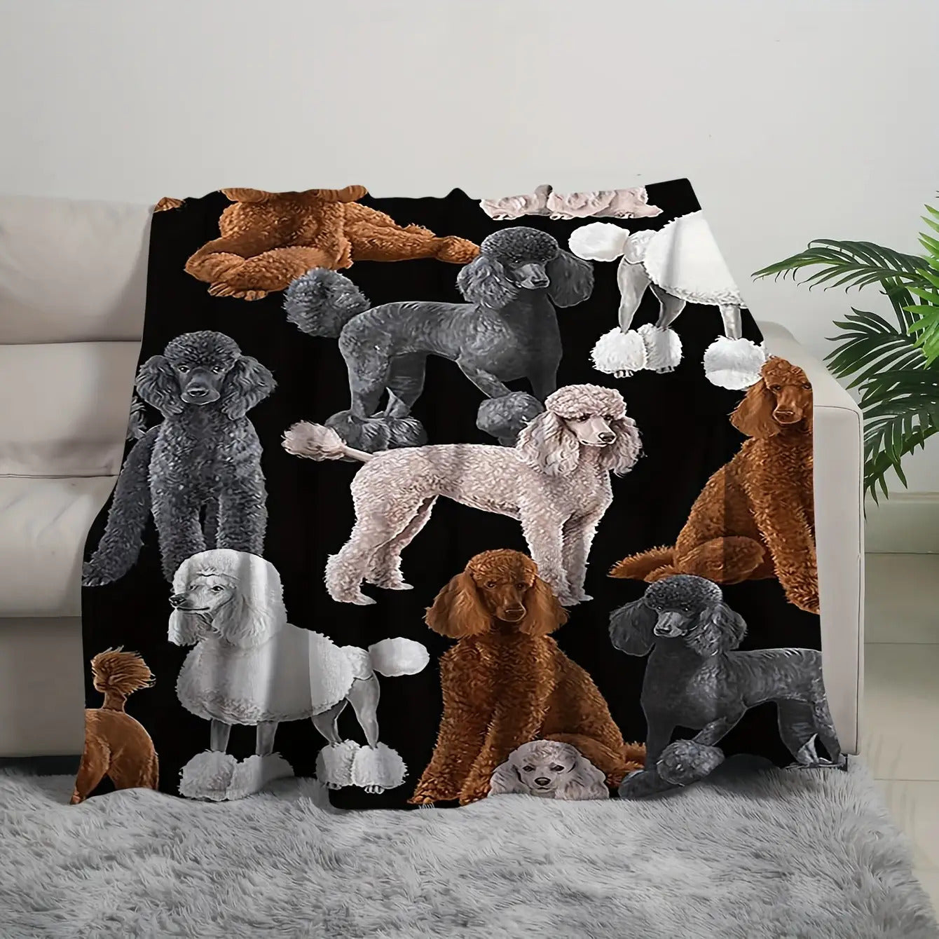 Gifts for Dog Lovers Blanket - Poodles Are My Favorite People,” From Pet Parents, Birthday, Christmas, Everyday Encouragement, Inspirational