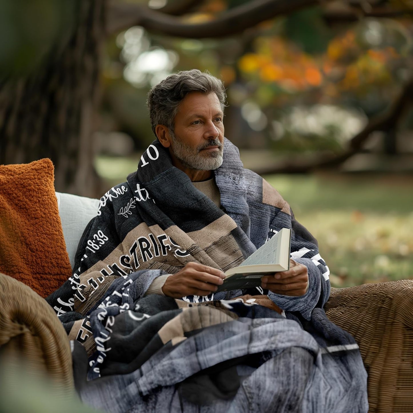 Blanket for Son Gifts, “Man of God You Are Chosen Made for a Purpose”, From Parents, Birthday, Graduation, Christmas, Inspirational