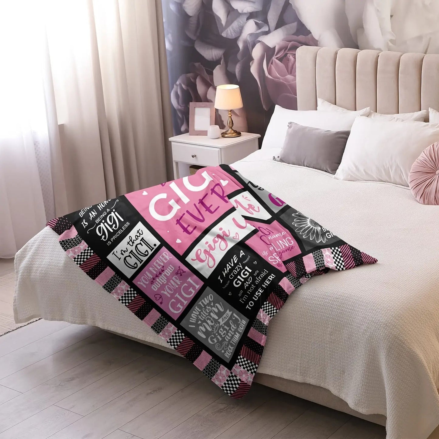 Gifts for Gigi Blanket - World’s Best Gigi Ever - From Grandchildren, Birthday, Christmas, Holiday, Everyday Encouragement, Inspirational
