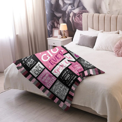 Gifts for Gigi Blanket - World’s Best Gigi Ever - From Grandchildren, Birthday, Christmas, Holiday, Everyday Encouragement, Inspirational