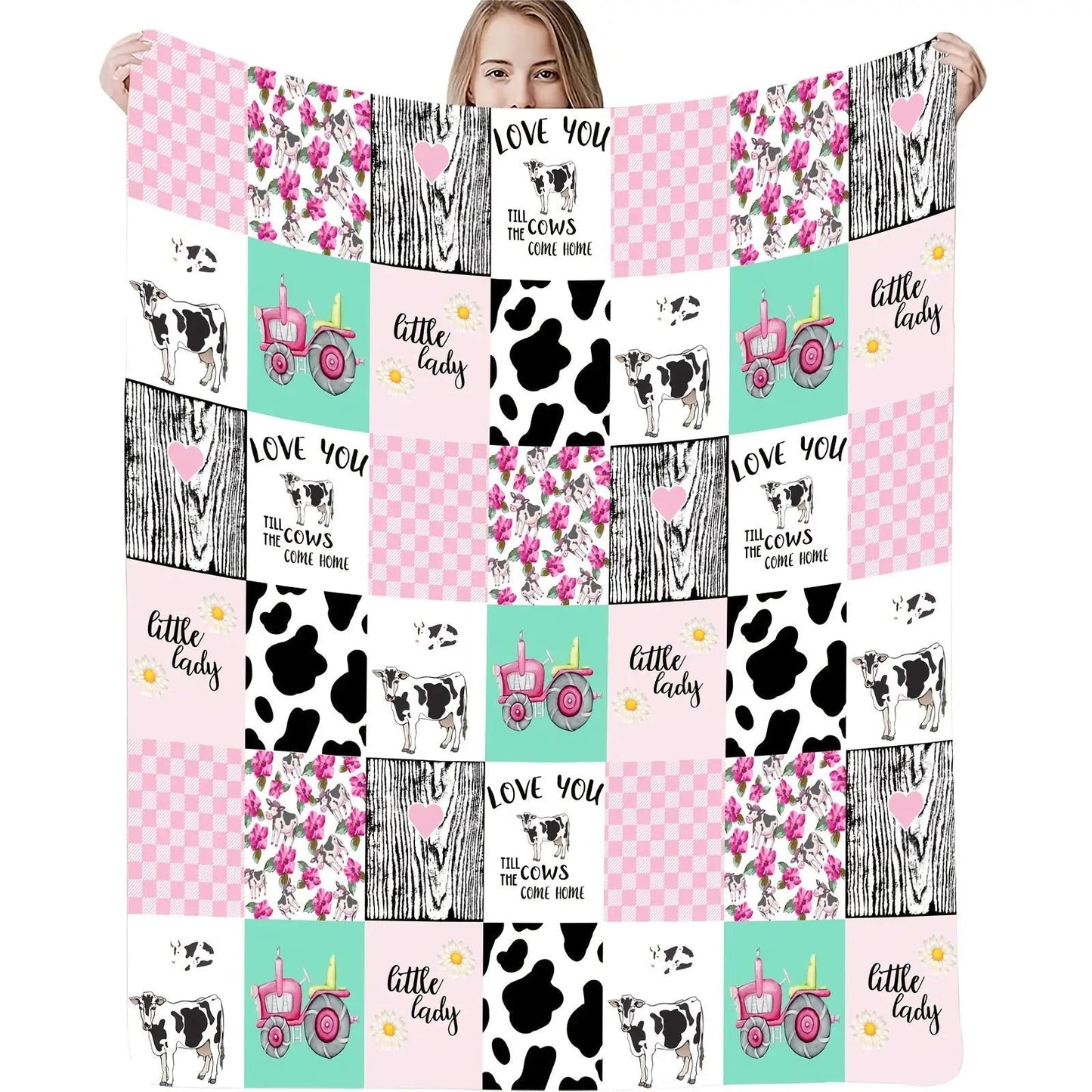 Blanket for Daughter Gifts - Love You Till the Cows Come Home,” From Parents, Birthday, Christmas, Everyday Encouragement, Inspirational