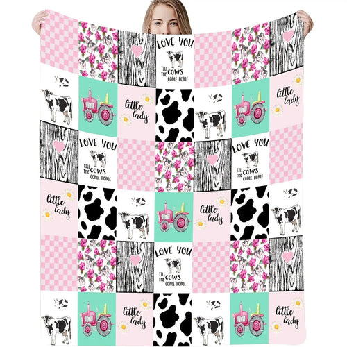 Blanket for Daughter Gifts - Love You Till the Cows Come Home,” From Parents, Birthday, Christmas, Everyday Encouragement, Inspirational