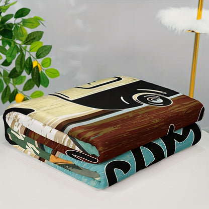 Blanket for Son Gifts, "Camper Sweet Camper", From Mom Dad, Birthday, Christmas, Graduation, Inspirational Camping Theme