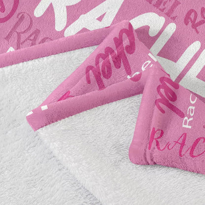 Blanket for Daughter Gifts, “Rachel”, From Mom Dad, Birthday Christmas Graduation Everyday Encouragement, Inspirational