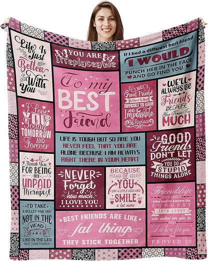 Blanket for Daughter Gifts, “God Says You Are Enough, Created, Beautiful, Victorious, Never Alone, Capable, Chosen, Amazing, Strong, Always Loved”, From Mom Dad, Birthday, Christmas, Graduation, Inspirational