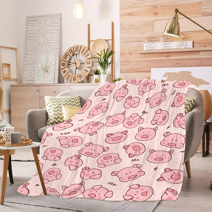 Blanket for Son Gifts, “Oink Means I Love You”, From Mom Dad, Birthday, Christmas, Everyday Encouragement, Inspirational