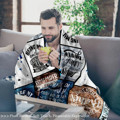 Gifts for Brother Blanket - World’s Best Brother Ever - From Siblings, Birthday, Christmas, Everyday Encouragement, Motivational