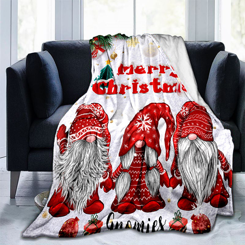 Blanket for Son Gifts, “Merry Christmas Gnomies”, From Parents Mom Dad, Christmas Birthday Holiday, Inspirational