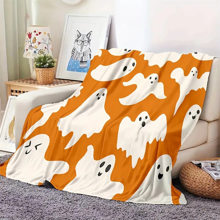 Halloween Blanket Gifts for Son Blanket, "Boo!", From Parents, Christmas, Birthday, Holiday, Everyday Encouragement, Fun Halloween