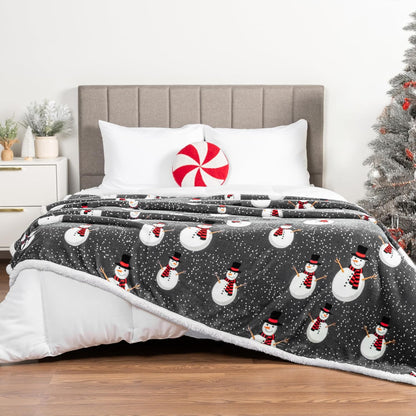 Blanket for Son Gifts, “Let It Snow”, From Parents, Christmas, Birthday, Holiday, Everyday Encouragement, Inspirational