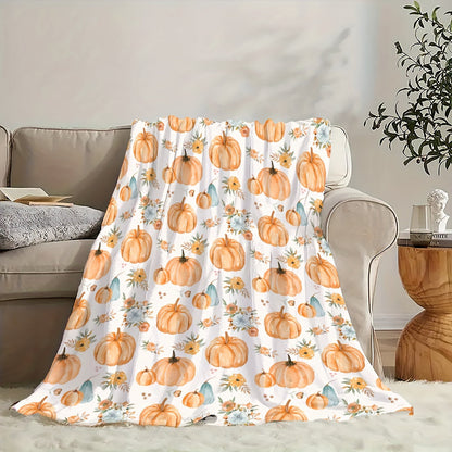 Fall Blanket for Pumpkin Lovers, “Pumpkin Spice and Everything Nice”, From Family, Birthday, Holiday, Everyday Encouragement, Seasonal