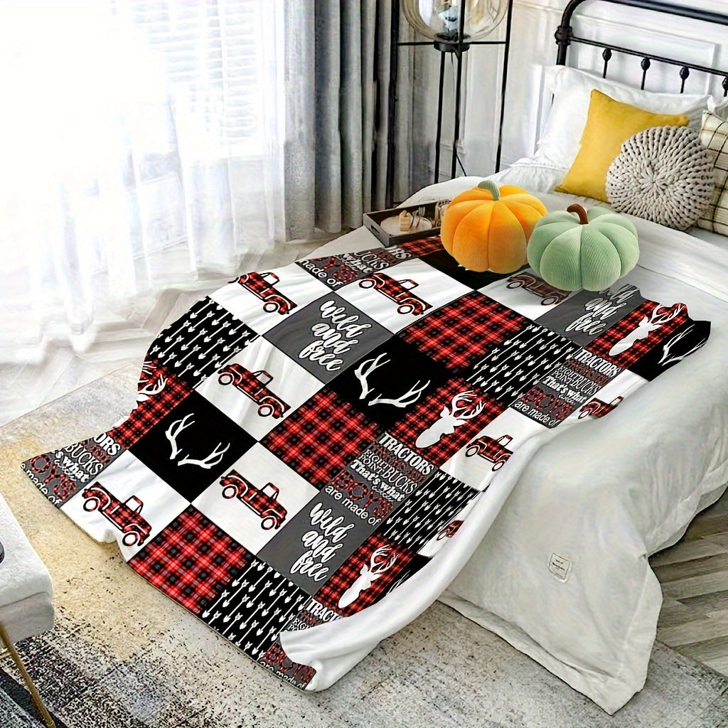 Blanket for Son Gifts, “Wild and Free”, From Dad Mom, Birthday, Christmas, Graduation, Inspirational Motivational